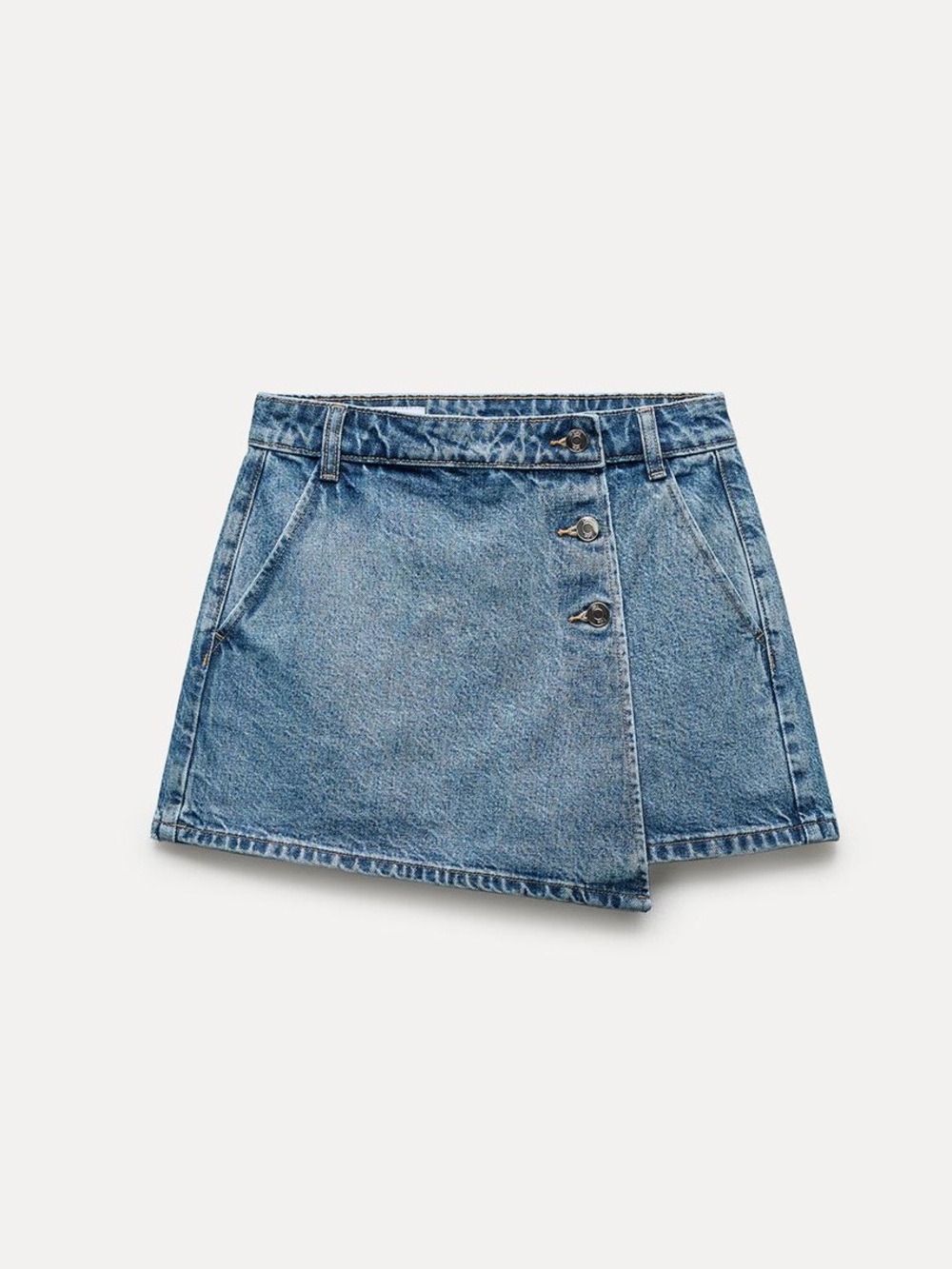 Zara Z1975 Wrap Denim Skort